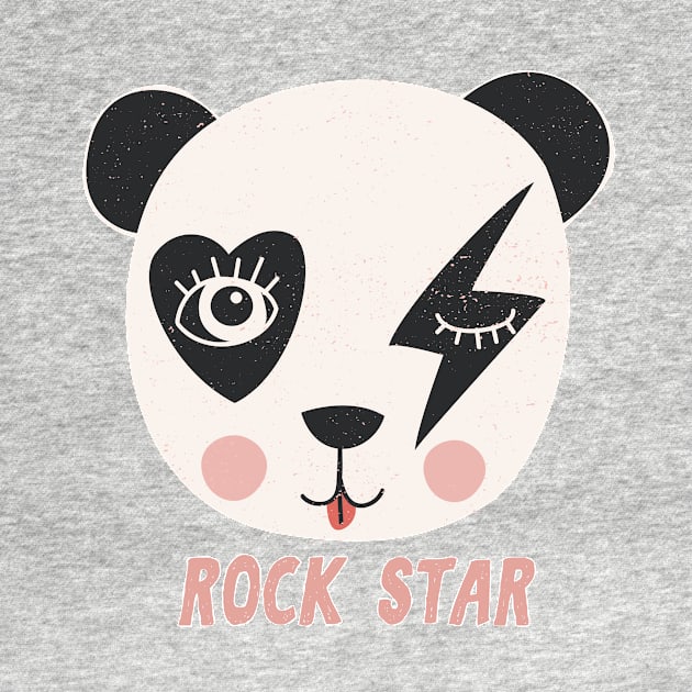 Glam Rock Star Panda Bear by LittleBunnySunshine